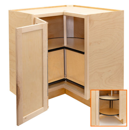 Maple Wood Shaker Lazy Susan Base 30" W RV Cabinets