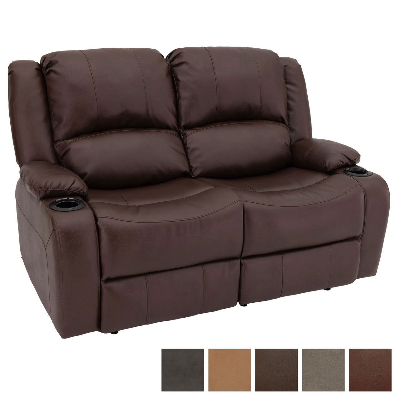 Charles Powered Double RV Recliner Sofa 58" Wall Hugger Recliner